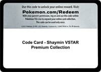 Code Card - Shaymin VSTAR Premium Collection
