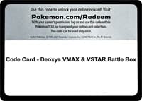 Code Card - Deoxys VMAX & VSTAR Battle Box