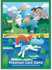 Pokemon TCG: Pokemon Center Japan Exclusive Card Sleeves - Keldeo, Virizion, Coballion & Terrakion (64-Pack)