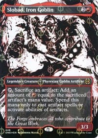 Slobad, Iron Goblin (Showcase) (Step-and-Compleat Foil)