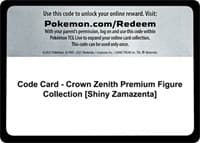 Code Card - Crown Zenith Premium Figure Collection [Shiny Zamazenta]