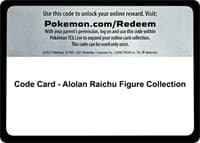 Code Card - Alolan Raichu Figure Collection
