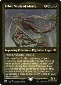 Ixhel, Scion of Atraxa (Display Commander) (Foil Etched) - Thick Stock