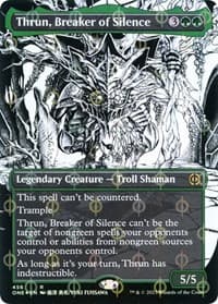 Thrun, Breaker of Silence (Borderless) (Step-and-Compleat Foil)