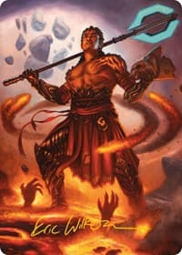 Koth, Fire of Resistance Art Card (Gold-Stamped Signature)