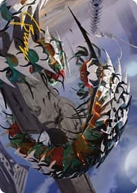 Atraxa's Skitterfang Art Card (Gold-Stamped Signature)