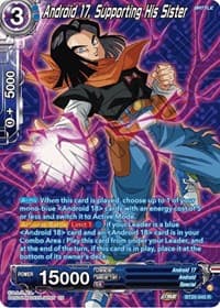 Android 17, Supporting His Sister (Silver Foil)