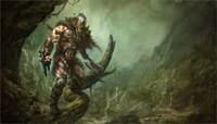 Aleksi Briclot Planeswalker Playmat for Magic: The Gathering (Kickstarter Exclusive) - Garruk Wildspeaker