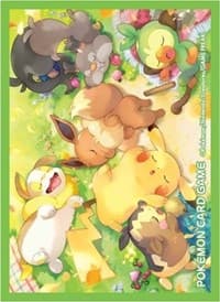 Pokemon TCG: Pokemon Center Japan Exclusive Card Sleeves - Pikachu & Eevee "Thank you everyone" (64-Pack)