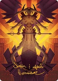 Atraxa, Praetors' Voice Art Card (Gold-Stamped Signature)