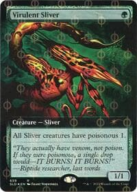 Virulent Sliver (Extended Art) (Step-and-Compleat Foil)