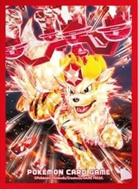 Pokemon TCG: Pokemon Center Japan Exclusive Card Sleeves - Terastal Arcanine (64-Pack)
