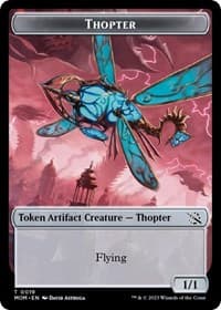Thopter // Knight (0010) Double-Sided Token