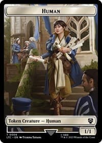 Human // Human Knight Double-Sided Token