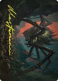 Shelob, Child of Ungoliant Art Card (Gold-Stamped Signature)