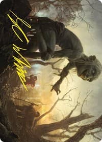 Smeagol, Helpful Guide Art Card (Gold-Stamped Signature)
