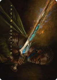 Anduril, Flame of the West Art Card (Gold-Stamped Signature)