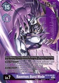 Ravemon: Burst Mode (Alternate Art with Purple Background)