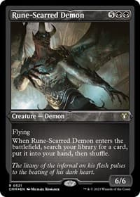 Rune-Scarred Demon (Foil Etched)