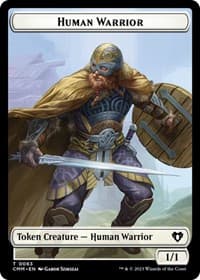 Human Warrior // Zombie Army Double-Sided Token