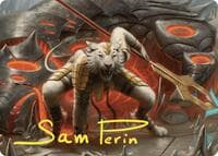 Sunspear Shikari Art Card (Gold-Stamped Signature)