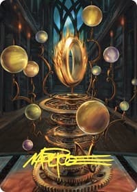 Sol Ring Art Card (Gold-Stamped Signature)