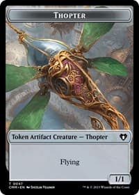 Thopter // Emblem - Daretti, Scrap Savant Double-Sided Token