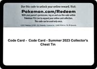 Code Card - Summer 2023 Collector's Chest Tin