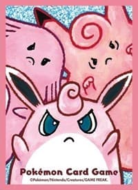Pokemon TCG: Pokemon Center Japan Exclusive Card Sleeves - Chansey, Wigglytuff and Clefable (64-Pack)