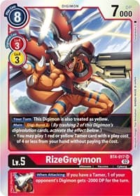 RizeGreymon - BT4-017 (Resurgence Booster Reprint)