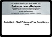 Code Card - Play! Pokemon Prize Pack Series Three