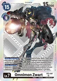 Omnimon Zwart (Starter Deck 15 & 16 Pre-Release Winner)