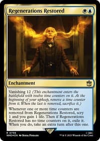 Regenerations Restored (Surge Foil)