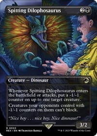 Spitting Dilophosaurus (Borderless)