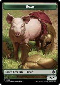 Boar // Merfolk (0005) Double-Sided Token