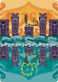 Echoing Deeps Art Card (Gold-Stamped Signature)