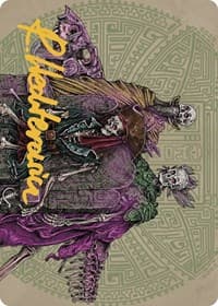 Throne of the Grim Captain Art Card (Gold-Stamped Signature)