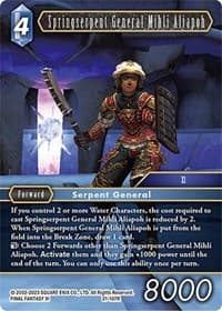 Springserpent General Mihli Aliapoh