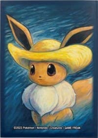Pokémon Center × Van Gogh Museum: Eevee Inspired by Self-Portrait with Straw Hat Card Sleeves