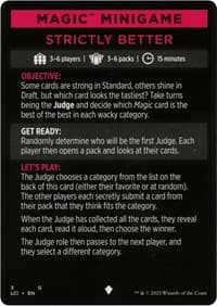 Magic Minigame: Strictly Better