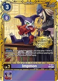 Impmon - P-071 (Championship 2023 Gold Card Set)