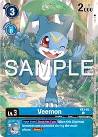 Veemon - BT2-021 (Digimon Illustration Competition Pack 2023)