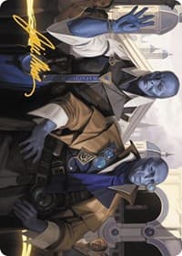Hotshot Investigators Art Card (Gold-Stamped Signature)