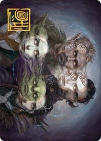 Illicit Masquerade Art Card (Gold-Stamped Signature)