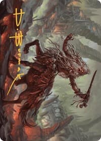 Yarus, Roar of the Old Gods Art Card (24/49) (Gold-Stamped Signature)
