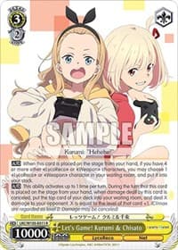 Let's Game! Kurumi & Chisato