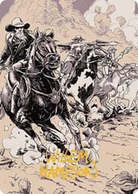 Overwhelming Forces Art Card (Gold-Stamped Signature)