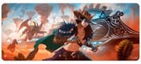 Outlaws of Thunder Junction Train Heist 6ft Table Playmat for Magic: The Gathering