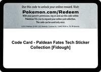 Code Card - Paldean Fates Tech Sticker Collection [Fidough]