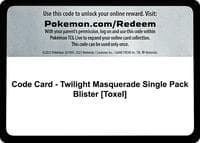 Code Card - Twilight Masquerade Single Pack Blister [Toxel]